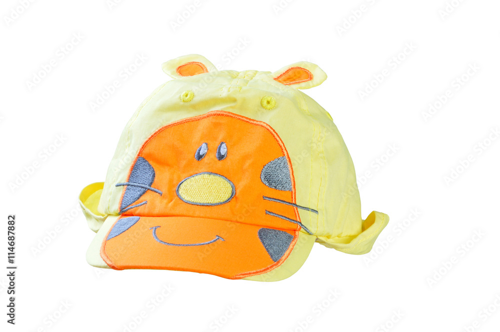 Cap for little boy white background Cap for little boy white background