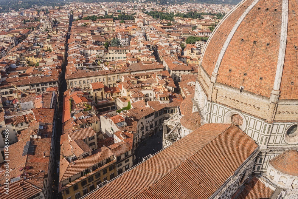 view over florence from cattedrale di Santa Maria del Fiore