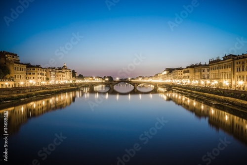 reflections in the arno river in florence © shantihesse