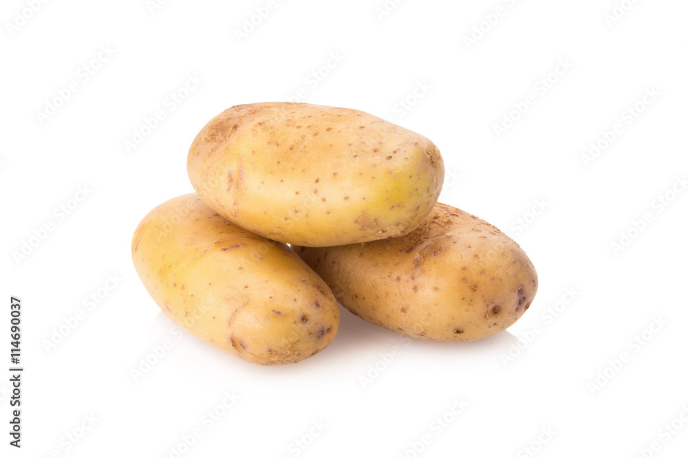 potato isolated on white background potato isolated on white background