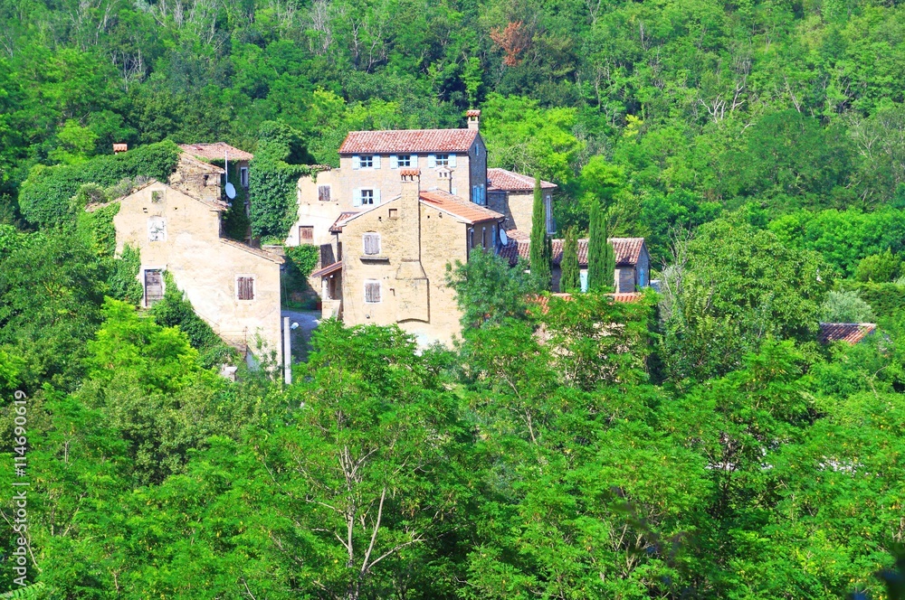 Stoned village in Istria, Croatia
