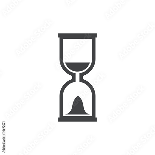 hourglass icon and logo vector