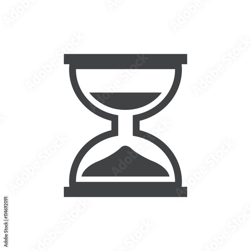 design hourglass icon and logo
