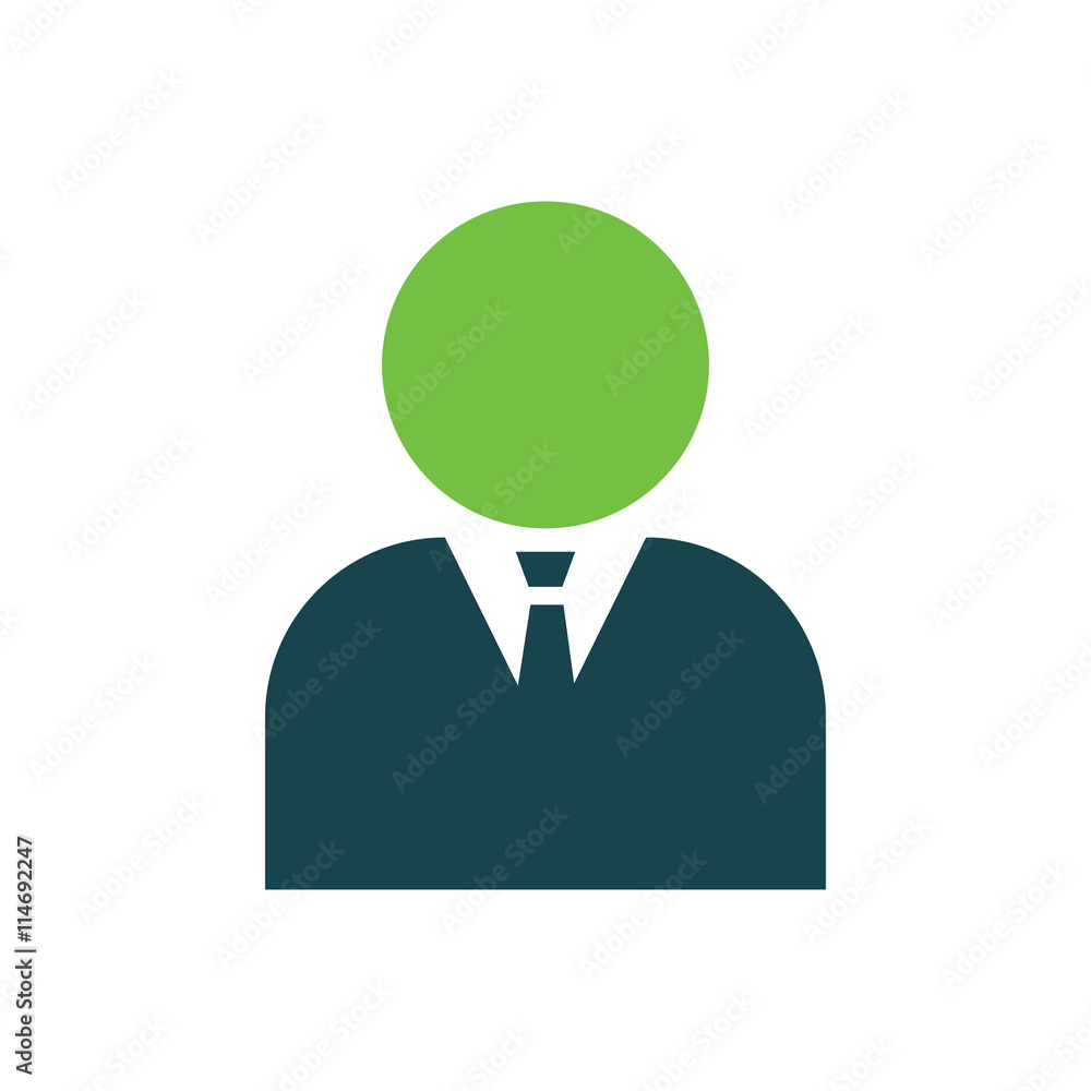 avatar Flat icon and Logo green, blue color avatar Flat icon and Logo green, blue color