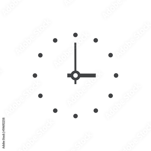 clock  Flat icon and Logo