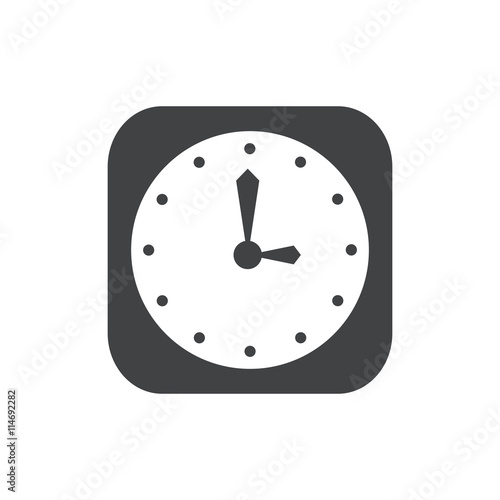 clock  Flat icon and Logo vector