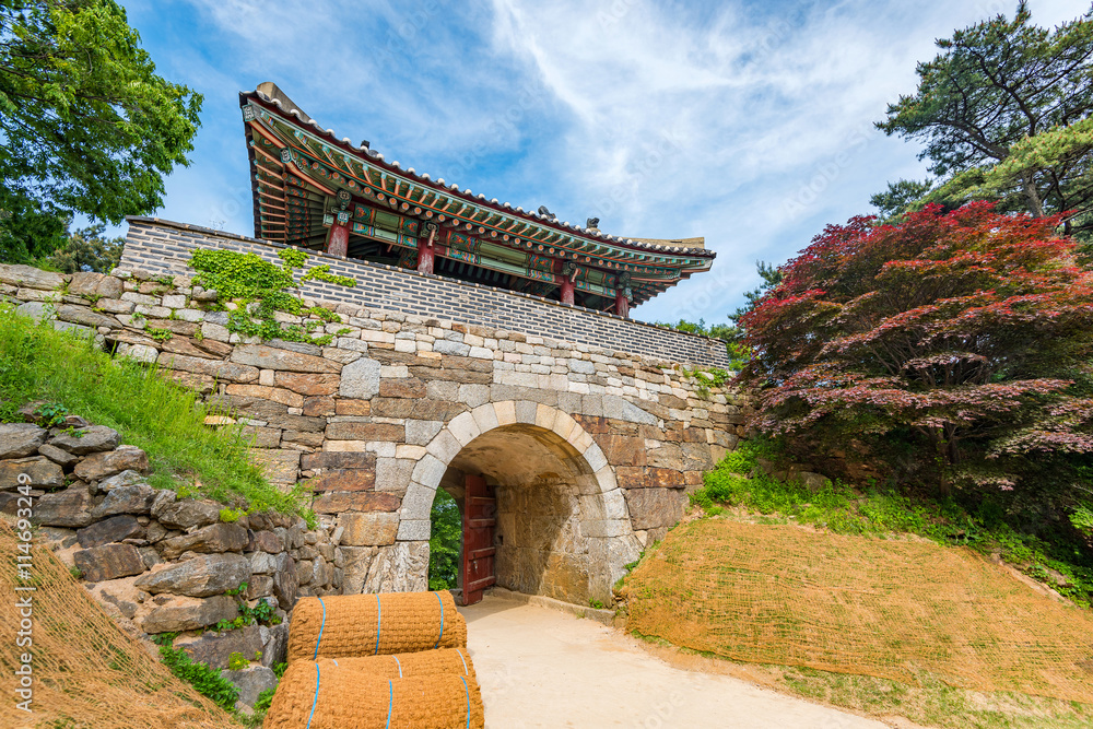 Namhansanseong Fortress in Seoul , South Korea
