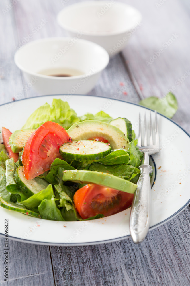 A fresh vegetable salad A fresh vegetable salad