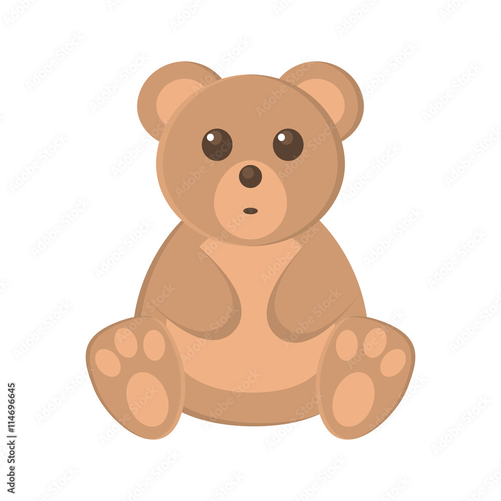 Cute baby bear cartoon vector illustration. Cute baby bear cartoon vector illustration.