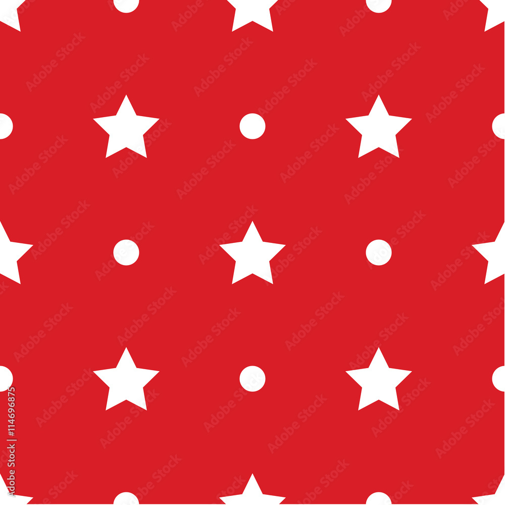 Happy Independence Day seamless pattern vector. Stock Vector | Adobe Stock