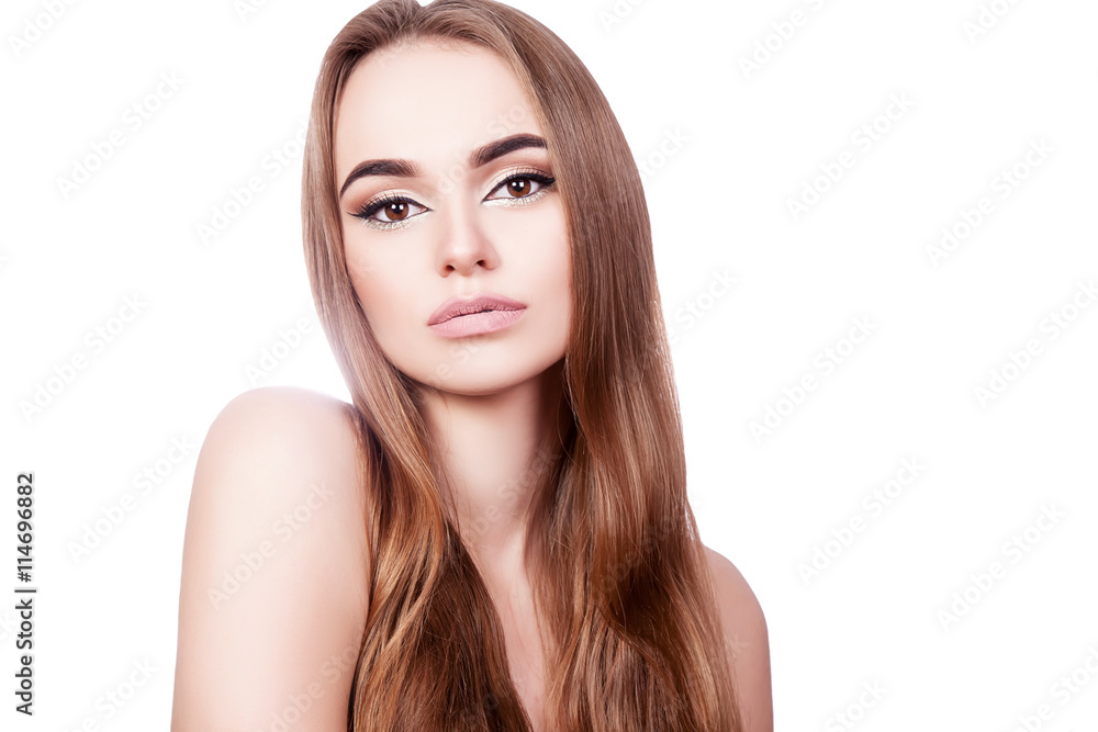 portrait of a beautiful young girl with professional makeup portrait of a beautiful young girl with professional makeup