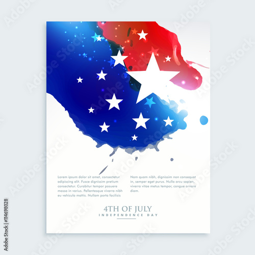 american 4th of july flyer design