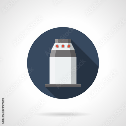 Station turnstile round flat vector icon