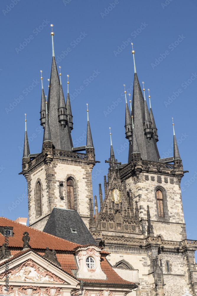 Tyn Church in Prague, Czech Republic
