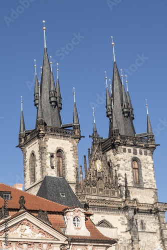 Tyn Church in Prague, Czech Republic 