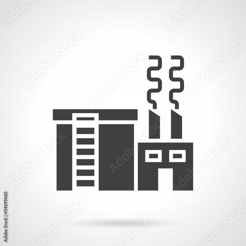 Metallurgical industry glyph style vector icon