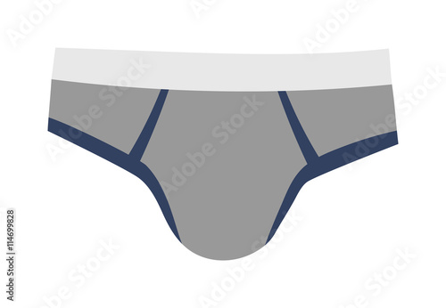 Mens briefs isolated on white background. Fashion underwear clothes underpants boxers. Vector isolated panties briefs textile underpants boxers. Sport drawers fitness men underwear.