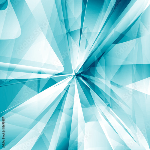 Abstract turquoise colored ice blue shiny technology concept background.
