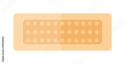 Set of adhesive patch plasters isolated on white background. Vector aid protection bandage medical patch plaster. Help medicine care emergency sticky patch plaster. Injury assistance equipment.