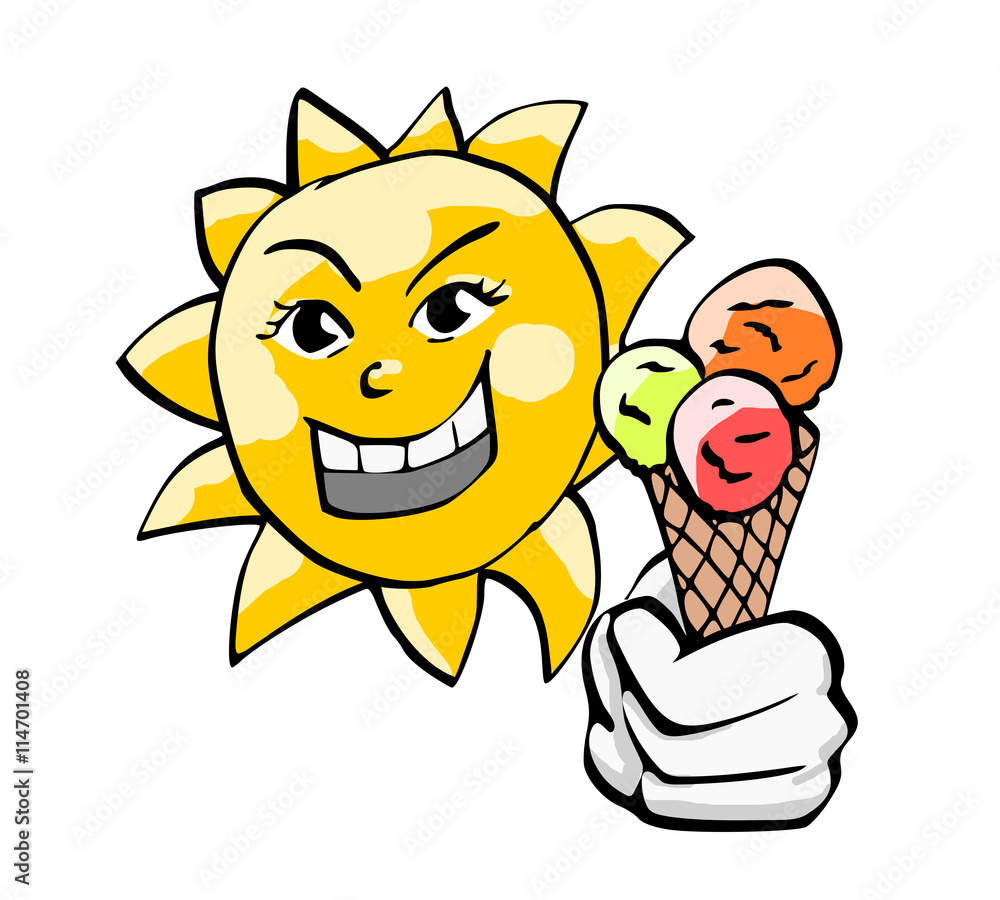 Zon met ijsje Zon met ijsje