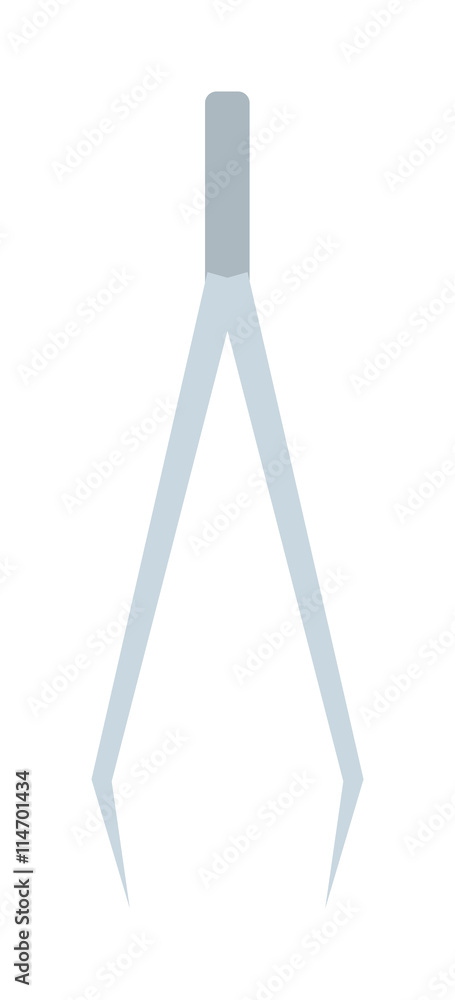 Tweezers pincette icon vector illustration. Medical work supplies health care tweezers pincette. Surgical removal tool tweezers pincette laboratory metallic beauty supplies. Cosmetics chrome pincette. Tweezers pincette icon vector illustration. Medical work supplies health care tweezers pincette. Surgical removal tool tweezers pincette laboratory metallic beauty supplies. Cosmetics chrome pincette.