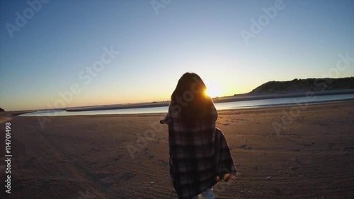 Woman on beach