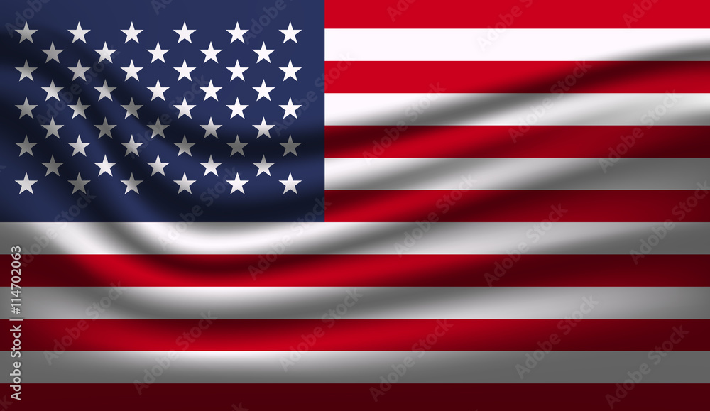 Naklejka premium United States flag American symbol Independence day background.