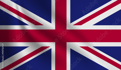 Flag of United Kingdom - vector background.