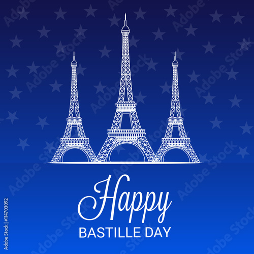 Fototapeta Naklejka Na Ścianę i Meble -  France Bastille Day