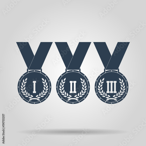 Medal icon. Vector concept illustration for design