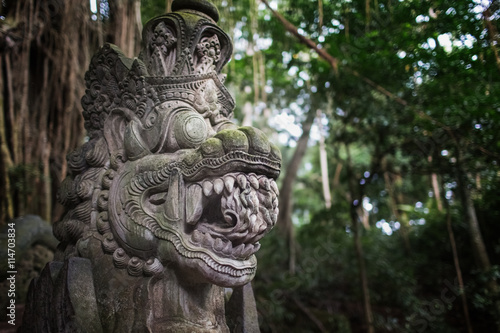 Statue in Sacred Monkey Forest, Ubud, Bali, Indonesia