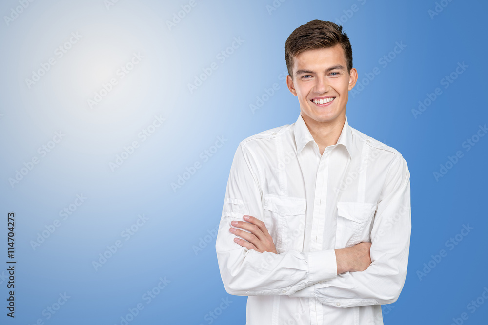 Portrait of happy smiling man Portrait of happy smiling man