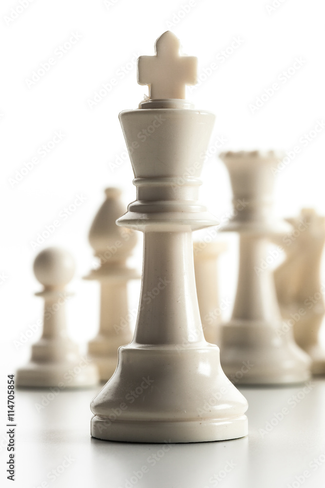 Chess figure isolated on the white background Chess figure isolated on the white background