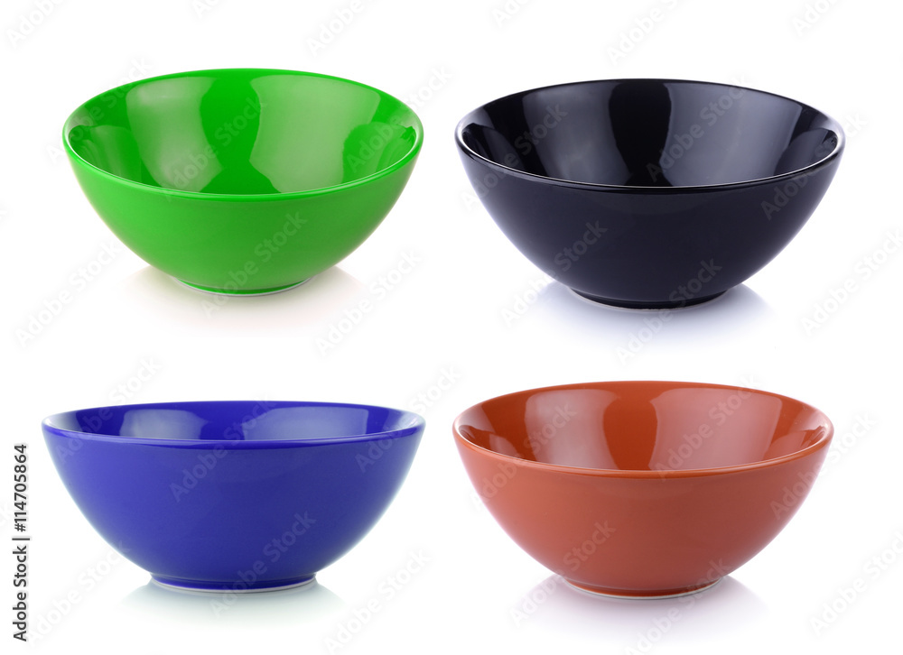 empty bowl isolated on white background empty bowl isolated on white background