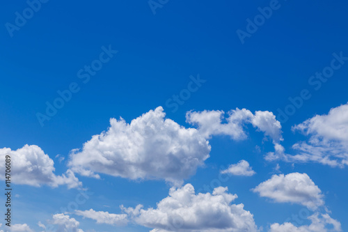 abstract white clouds on blue sky background