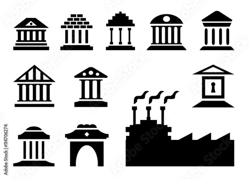 Bank Icon Vektorgrafik