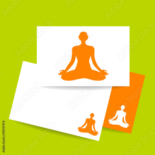 yoga lotos sign template