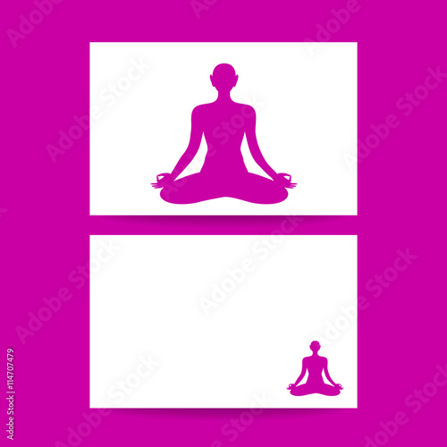yoga lotos sign template