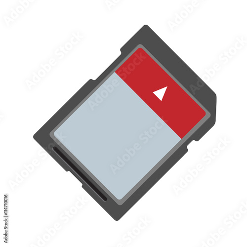 Memory card icon. Memory card EPS. SD Memory Card. Flash drive icon. Vector illustration.