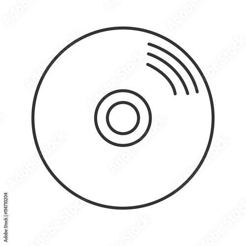 Disk icon. Disk picture. Disk flat vector. CD. DVD. Laser disc icon.