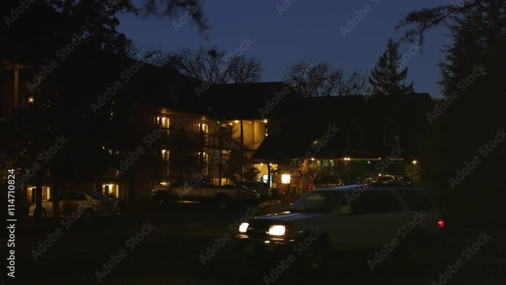 Evening at an inn in Grants Pass area in Oregon Evening at an inn in Grants Pass area in Oregon