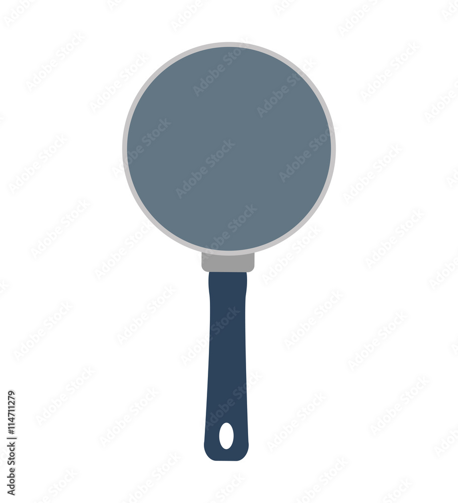 Cooking concept represented by frying pan icon. isolated and flat illustration Cooking concept represented by frying pan icon. isolated and flat illustration