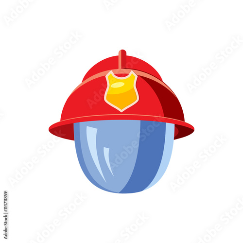 Helmet for a firefighter with mask icon