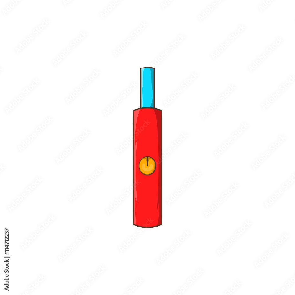 Electronic cigarette icon, cartoon style Electronic cigarette icon, cartoon style