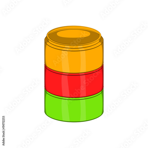 Flavor for electronic cigarette icon cartoon style