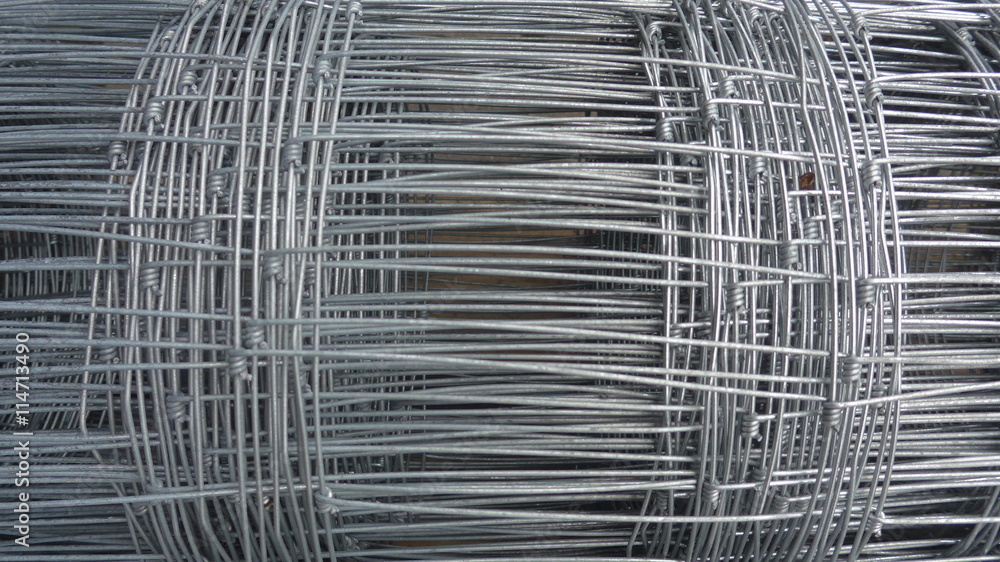 Wire mesh fence in roll