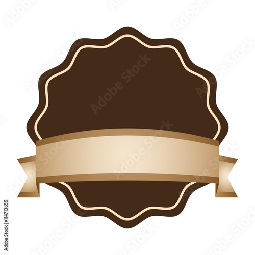 label concept represented by seal stamp icon. isolated and flat illustration 