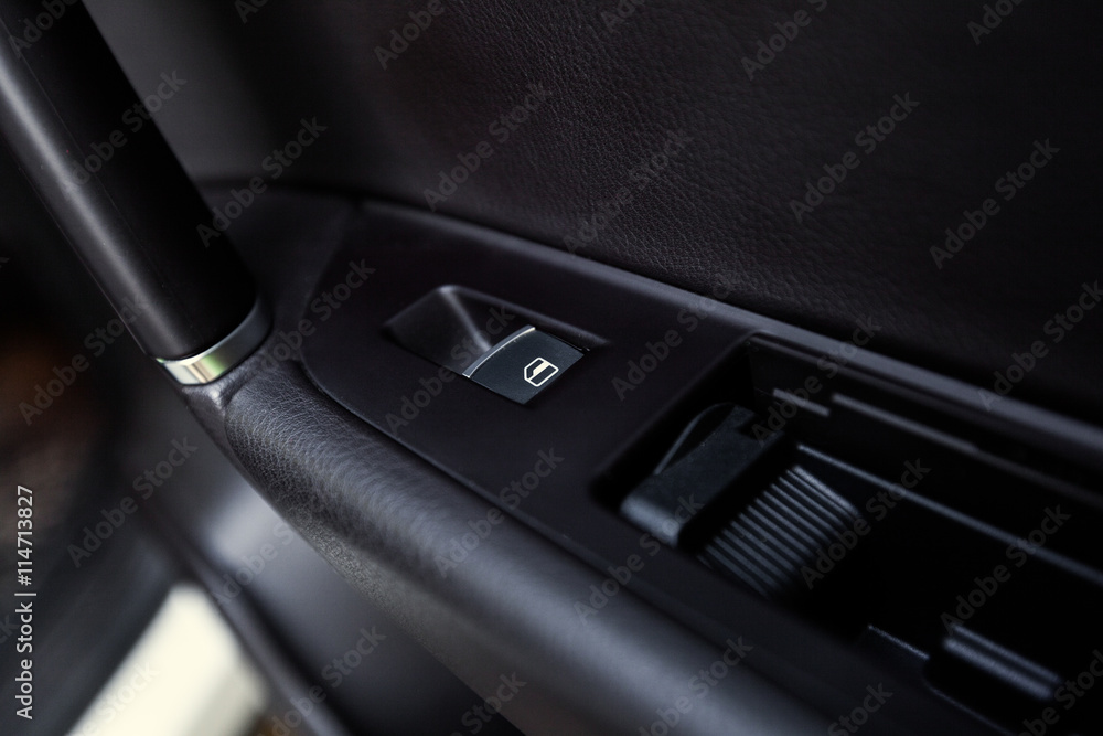 Modern car interior details Modern car interior details