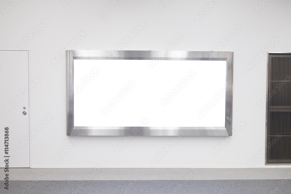 Blank Billboard in airport Blank Billboard in airport