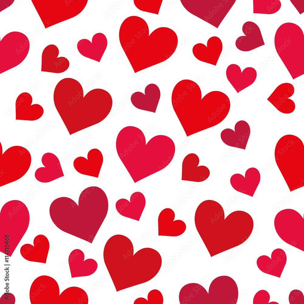 Love  concept represented by heart background. isolated and flat illustration 